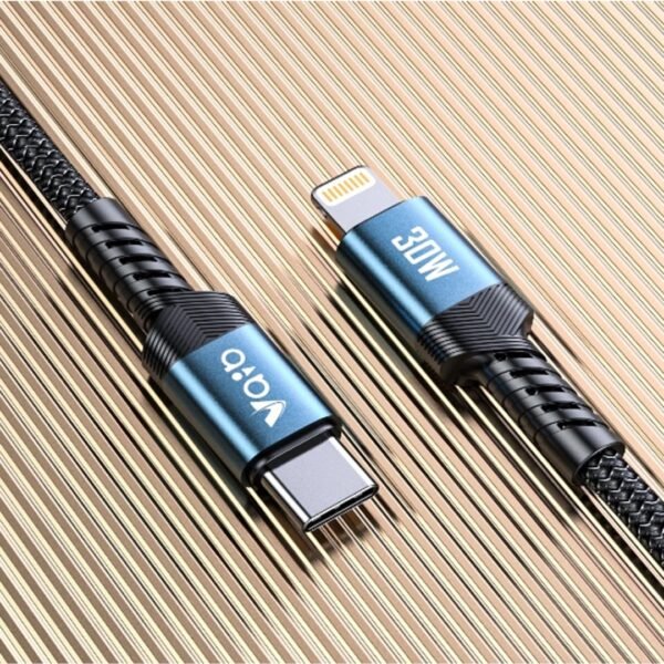 PowerLine PD 30W – High-Speed Braided USB-C to Lightning Cable - Image 2