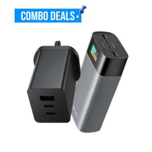 Power Adapter 65W with Cable + Vaib Power Boost PD 40K
